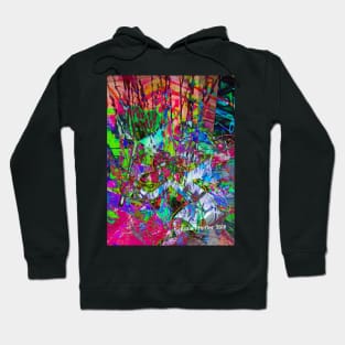 Hidden Dog Graffiti Photo Collage Hoodie